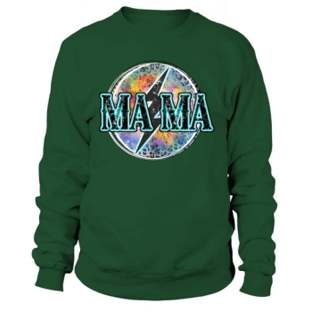 Mama Lightning Bolt Leopard Sweatshirt