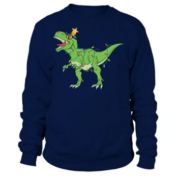 Christmas object tree rex funny Sweatshirt