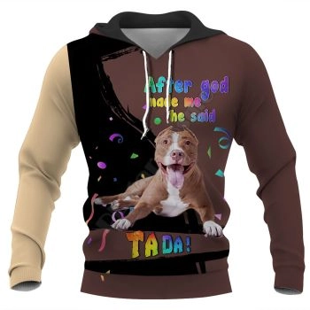 Precious Brown Dog Pattern Animals Hoodie