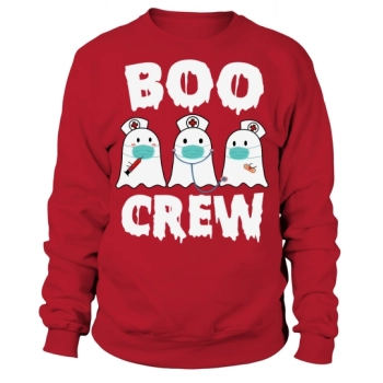 Boo Crew Nurse Halloween Ghost Costume Sweatshirt