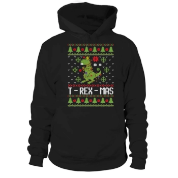 T Rex Mas Merry Christmas Hoodies