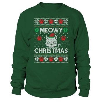 Meowy Christmas Ugly Sweatshirt