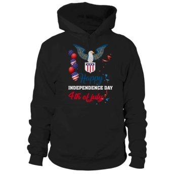 Happy Independence Day 4th Of July Graphic Hoodies