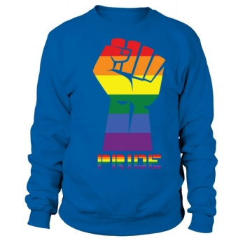 Pride LGBTQ Fist Flag Support Love Sweatshirt