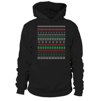 Ugly Christmas Pattern Vector Hoodies