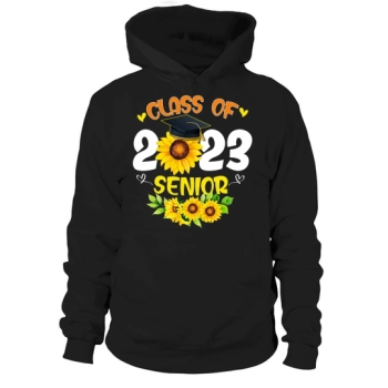 Class of 2023 Teacher Senior 23 Graduate Sunflower Hoodies