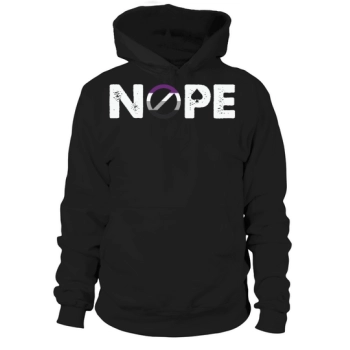 NOPE Asexual Pride Asexuality Hoodies