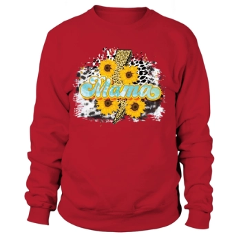 Mama Sunflower Leopard Mother's Day Sweatshirt