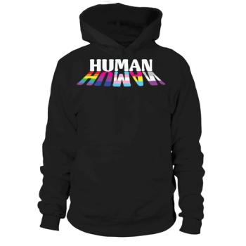 Human LGBTQ Flag Shadow Hoodies