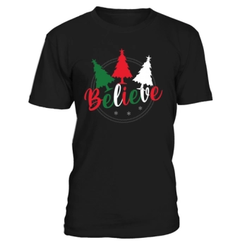 Believe Christmas T Shirt Design