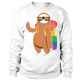 Cute Pocket Sloth LGBT Animal Sweatshirt
