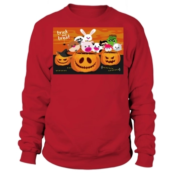 Trick and Treat Halloween Characters Sweatshirt