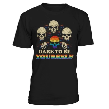 Skull Pride Rainbow Dare To Be Yourself