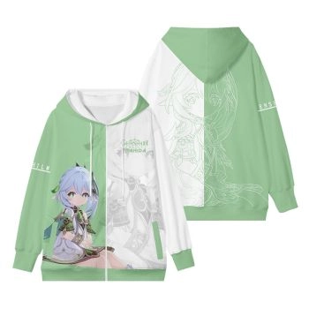 Unique Genshin Impact Nahida Anime Zip-Up Hoodie