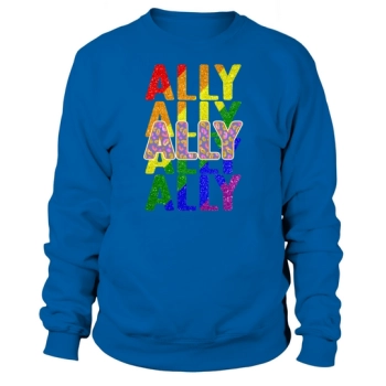 Ally LGBT Pride Rainbow Flag Ally Sweatshirt