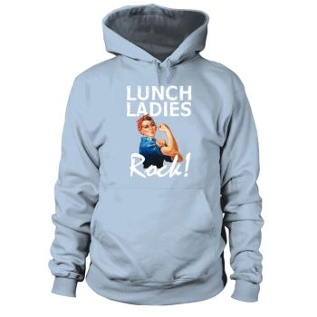 Retro Lunch Ladies Rock Funny Lunch Lady Quad Back to School Hoodies