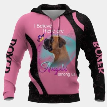 Precious And Gorgeous Pink Dog Pattern Animals Hoodie