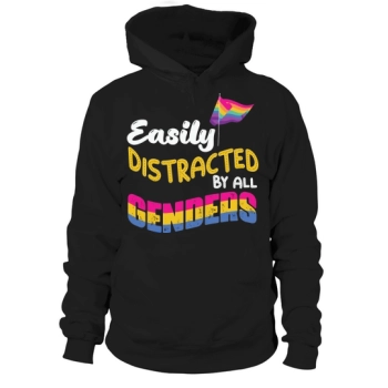 Easily distracted by all genders Hoodies