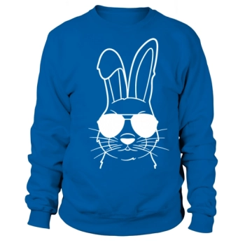 Easter Bunny Sunglasses Cool Easter Peeps Sweatshirt