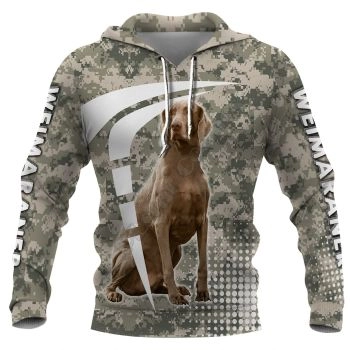 Popular Grey Dog Pattern Animals Hoodie