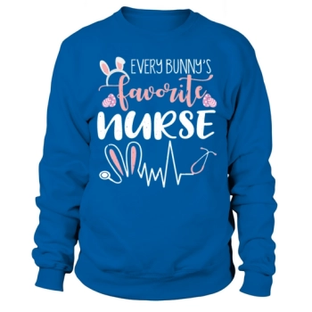 Nurse Cute Ears Bunny Easter Day Easter Sunday Sweatshirt