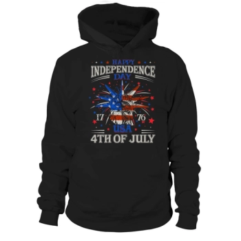 Happy Independence Day 1976 USA 4th Of July Hoodies