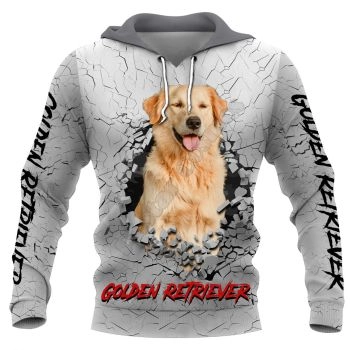 Precious Grey Dog Pattern Animals Hoodie