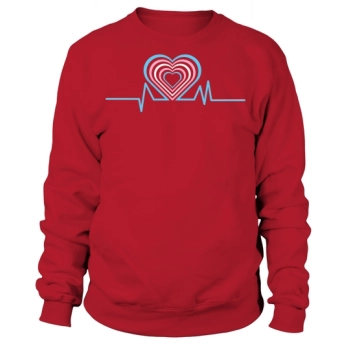 Love Is Love LGBT Heartbeat Sweatshirt
