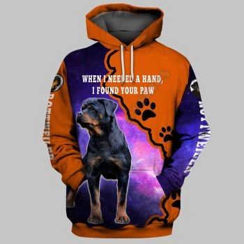 Generous And Beautiful Orange Purple Dog Pattern Animals Hoodie