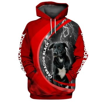 Precious And Gorgeous Red Dog Pattern Animals Hoodie