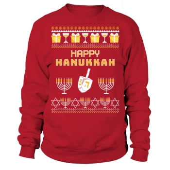 Happy Hanukkah Ugly Christmas Sweatshirt