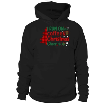 I run on coffee & christmas cheer design for christmas Hoodies