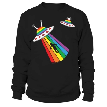 Alien Abduction Gaylien Lgbt Pride Sweatshirt