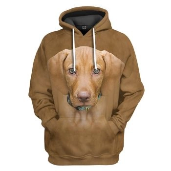 Cute And Loose Brown Dog Pattern Animals Hoodie