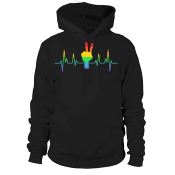 LGBT Gay Pride Heartbeat Hoodies