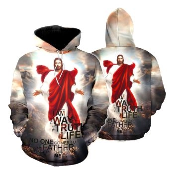  Gorgeous Colorful Headshot Pattern Jesus Hoodie