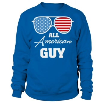All American Guy Sunglasses USA Sweatshirt