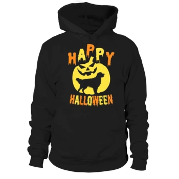 Golden Retriever in Pumpkin Funny Happy Halloween Hoodies