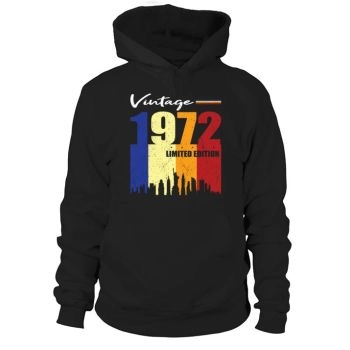 50th Birthday Vintage 1972 Limited Edition Hoodies