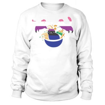 Cats in Ramen Anime Food Sweatshirt
