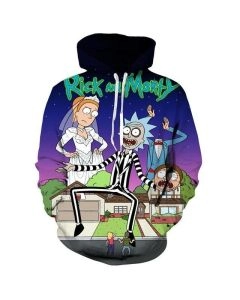 Anime Cartoon Rick And Morty Hoodie
