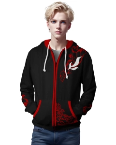 RWBY Anime Cosplay Costume Sweatshirt Zip Up Hoodie