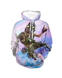 Apex Legends Hoodies &#8211; Octane Fashion 3D Print Drawsrting Pullover Gaming Hoodie