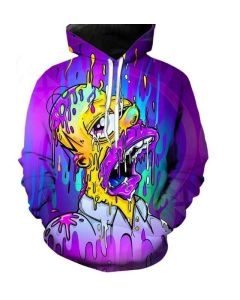 Cartoon 3D Printed The Simpsons Hoodie &#8211; Homer J. Simpson Hooded Pullovers
