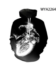 Movie Ghost Rider 3D Printed Hoodies Pullover