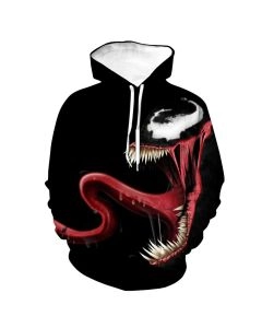Spider-man Hoodies Cool Villain Venom Monster 3D Hoodie for man/woman