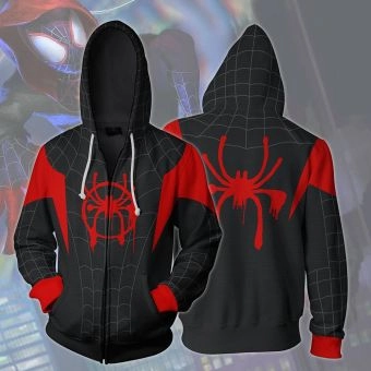Spider-man New Era black Spider-man Avengers hooded sweatshirt