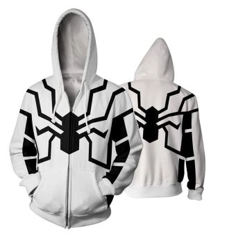 Cos  Comics Spider sweatshirt zipper hoodie