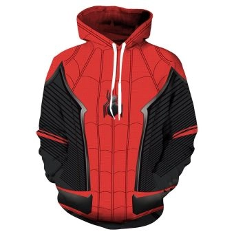 Cos Spider 3D digital print hoodie couple loose jacket