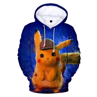  Cartoon Pikachu series printed sweatshirt
